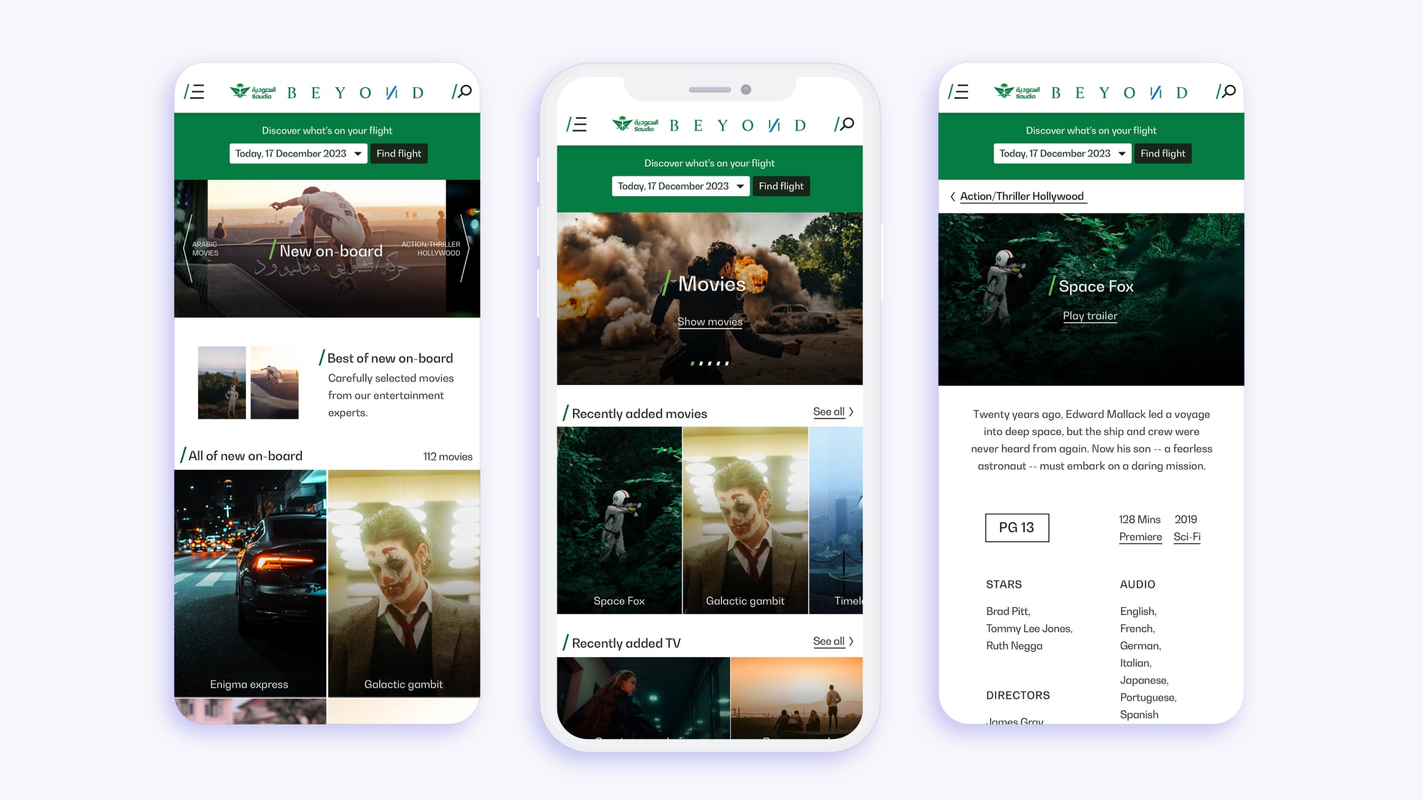 SaudiaBEYOND website on desktop